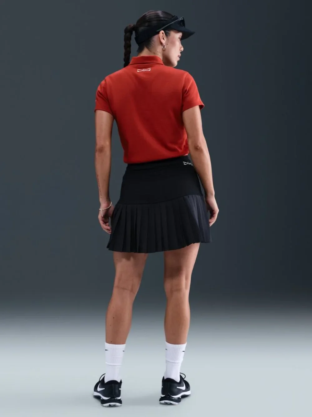 Women's Nike Golf Skirt Black White Athletic Sportswear Size Large